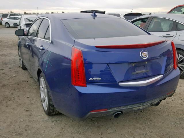 1G6AA5RX7D0164577 - 2013 CADILLAC ATS BLUE photo 3