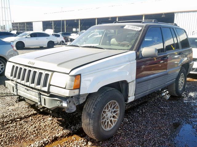 1J4GZ78Y3SC668166 - 1995 JEEP GRAND CHER TWO TONE photo 2