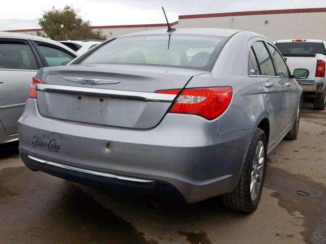 1C3CCBABXEN213083 - 2014 CHRYSLER 200 LX GRAY photo 4