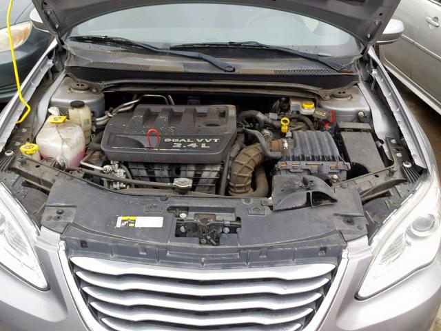 1C3CCBABXEN213083 - 2014 CHRYSLER 200 LX GRAY photo 7