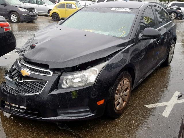 1G1PD5SH4C7247321 - 2012 CHEVROLET CRUZE LS BLACK photo 2