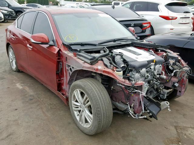 JN1BV7AP4FM352789 - 2015 INFINITI Q50 BASE RED photo 1