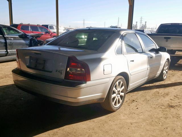 YV1TS91D821262725 - 2002 VOLVO S80 T6 TUR SILVER photo 4