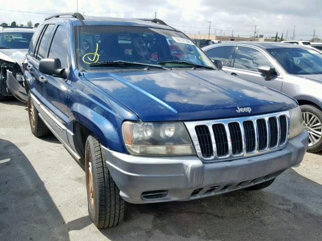 1J8GX48S72C266911 - 2002 JEEP GRAND CHER BLUE photo 1