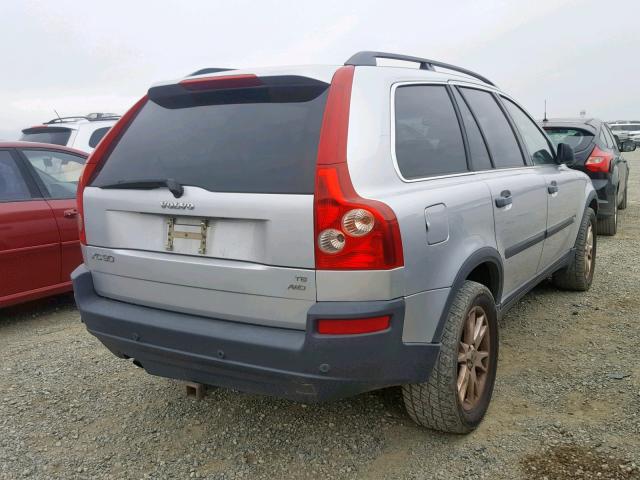 YV1CZ911151154050 - 2005 VOLVO XC90 T6 SILVER photo 4