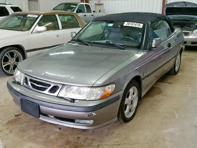 YS3DF78K717009391 - 2001 SAAB 9-3 SE CHARCOAL photo 2