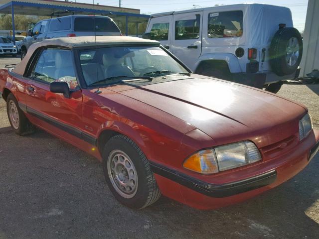 1FABP44E7JF169602 - 1988 FORD MUSTANG LX RED photo 1
