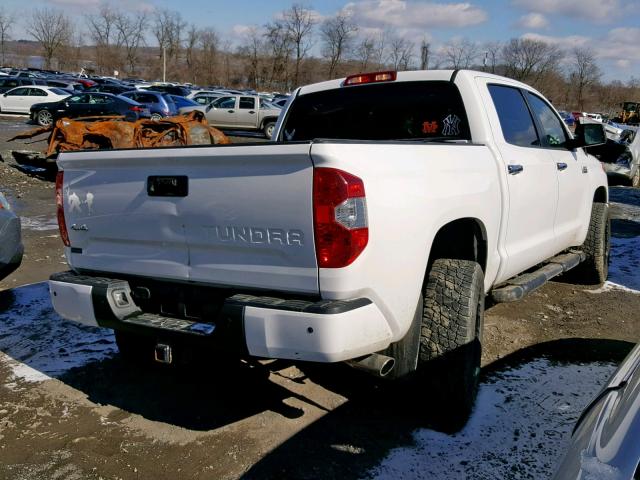 5TFAY5F16EX340620 - 2014 TOYOTA TUNDRA CRE WHITE photo 4