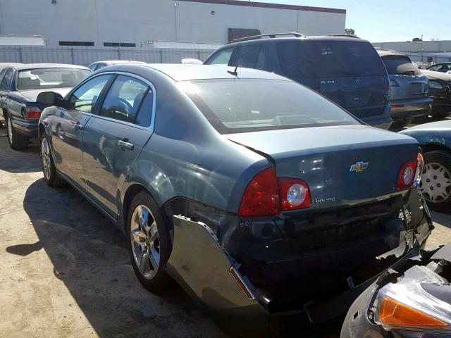 1G1ZH57B79F169343 - 2009 CHEVROLET MALIBU 1LT GREEN photo 3