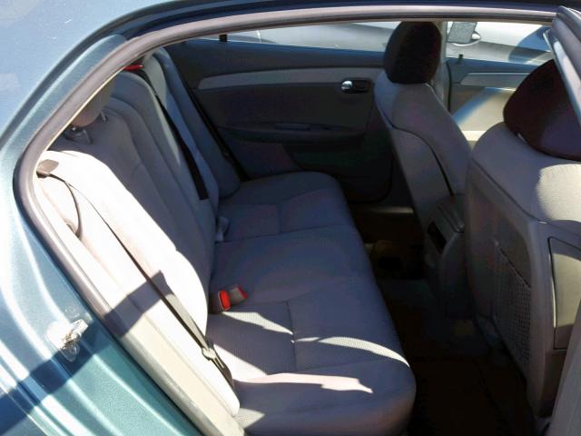 1G1ZH57B79F169343 - 2009 CHEVROLET MALIBU 1LT GREEN photo 6