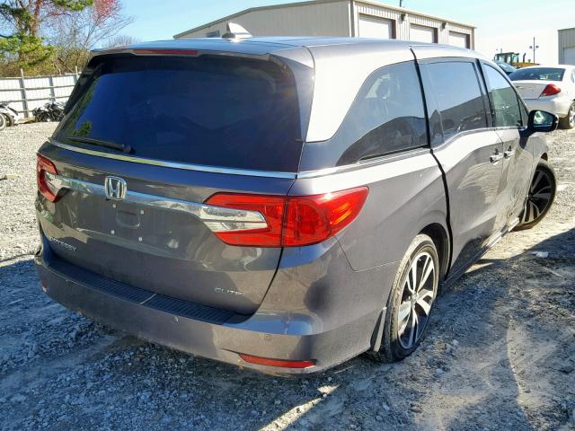 5FNRL6H95KB012752 - 2019 HONDA ODYSSEY EL GRAY photo 4