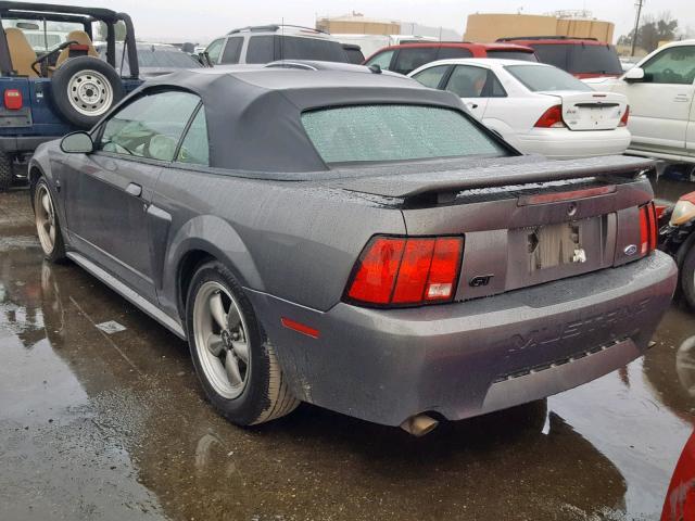 1FAFP45X14F131272 - 2004 FORD MUSTANG GT GRAY photo 3