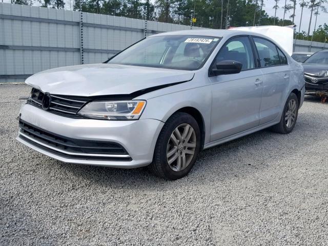 3VW2K7AJ9FM242145 - 2015 VOLKSWAGEN JETTA BASE SILVER photo 2