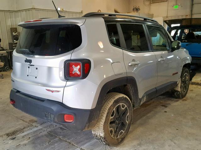 ZACCJBCT0FPB55298 - 2015 JEEP RENEGADE T SILVER photo 4