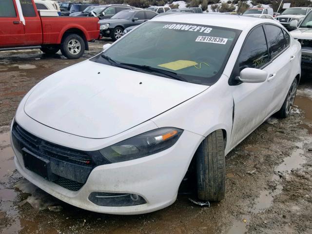 1C3CDFBB1FD118986 - 2015 DODGE DART SXT WHITE photo 2