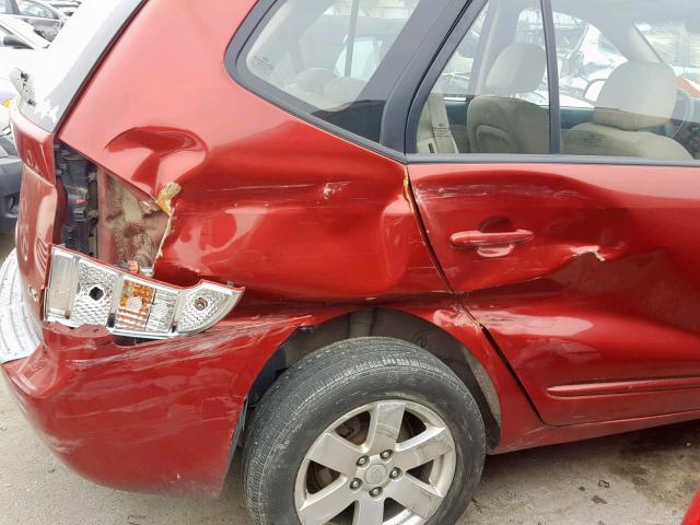 KNAFG525787210204 - 2008 KIA RONDO BASE RED photo 9