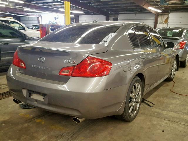 JNKCV61F99M053983 - 2009 INFINITI G37 GRAY photo 4