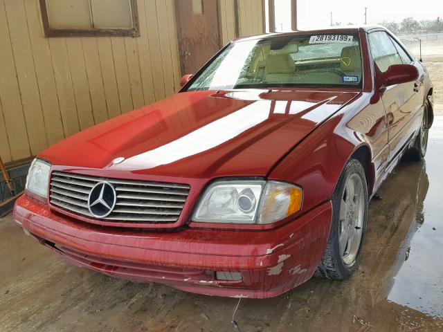 WDBFA68F8XF174827 - 1999 MERCEDES-BENZ SL 500 RED photo 2