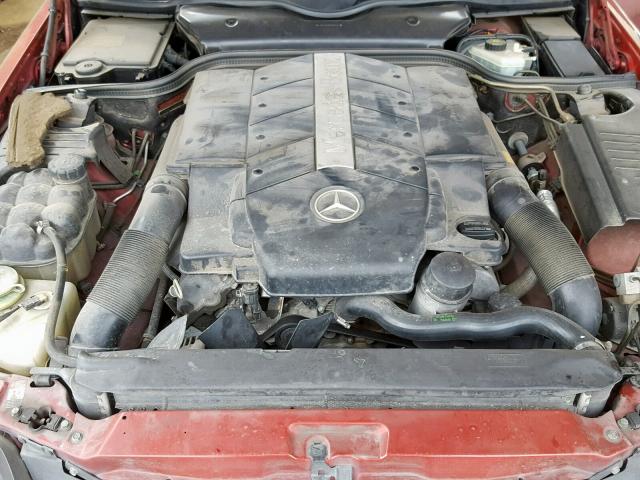 WDBFA68F8XF174827 - 1999 MERCEDES-BENZ SL 500 RED photo 7