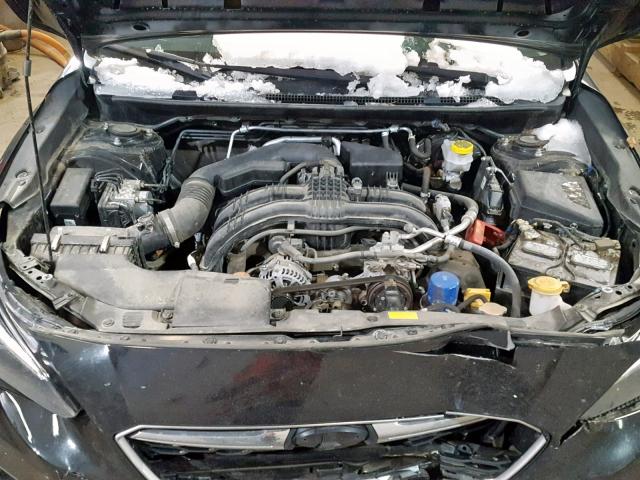 4S3GTAA66H3710299 - 2017 SUBARU IMPREZA BLACK photo 7