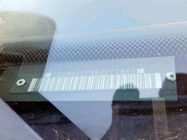 1G8AN15F46Z112663 - 2006 SATURN ION LEVEL RED photo 10