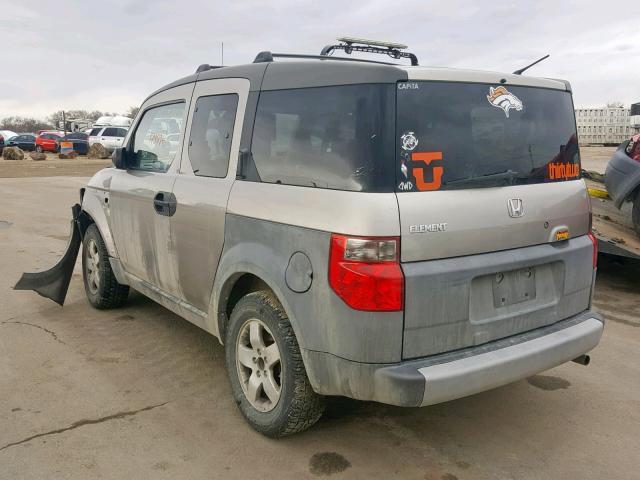 5J6YH28513L005132 - 2003 HONDA ELEMENT EX TAN photo 3