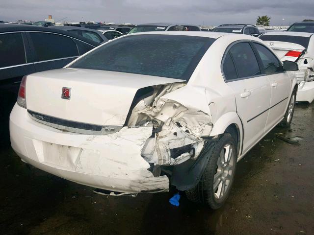 1G8ZS57N18F181032 - 2008 SATURN AURA WHITE photo 4