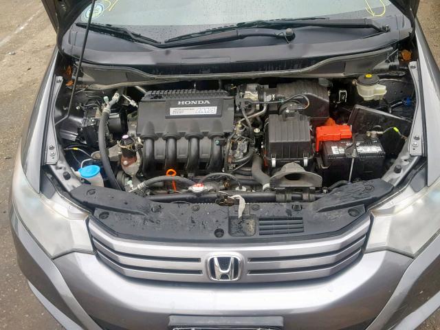 JHMZE2H59AS002855 - 2010 HONDA INSIGHT LX GRAY photo 7