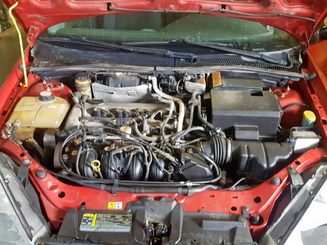 1FAFP34Z74W146842 - 2004 FORD FOCUS SE C RED photo 7