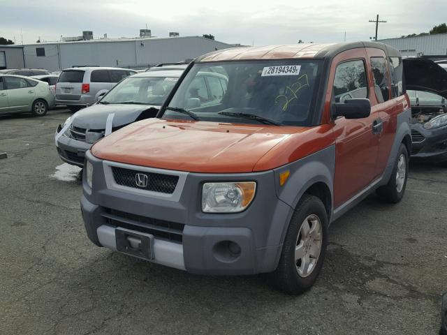 5J6YH28594L028577 - 2004 HONDA ELEMENT EX ORANGE photo 2