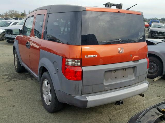 5J6YH28594L028577 - 2004 HONDA ELEMENT EX ORANGE photo 3