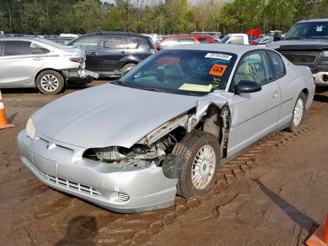 2G1WW12E619302450 - 2001 CHEVROLET MONTE CARL SILVER photo 2