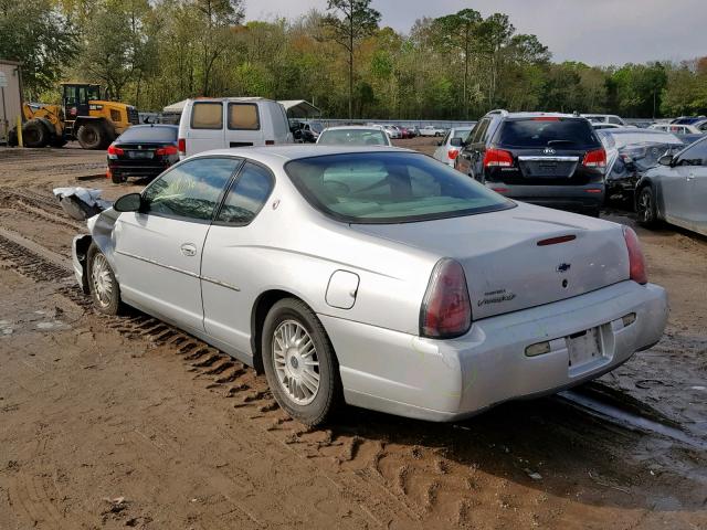 2G1WW12E619302450 - 2001 CHEVROLET MONTE CARL SILVER photo 3