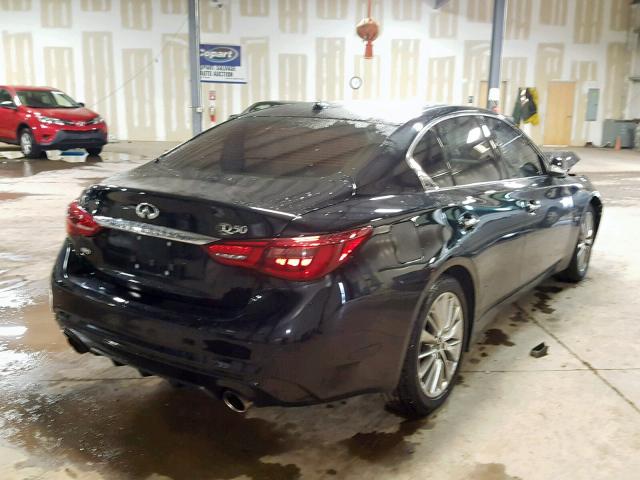 JN1EV7AR4JM440670 - 2018 INFINITI Q50 LUXE BLACK photo 4