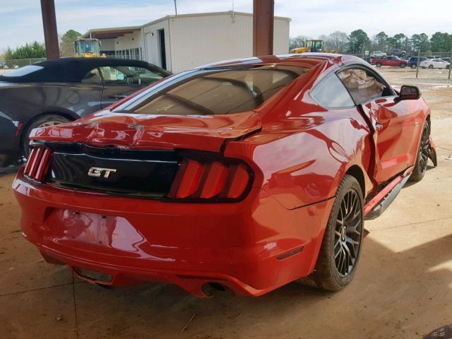 1FA6P8CF0G5235568 - 2016 FORD MUSTANG GT RED photo 4