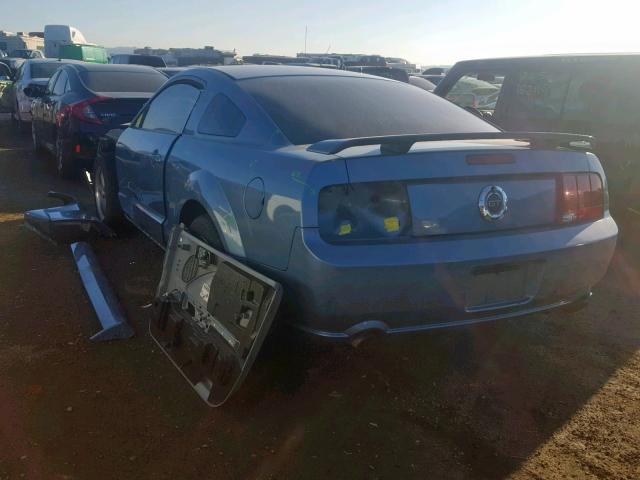 1ZVHT82H965168157 - 2006 FORD MUSTANG GT BLUE photo 3
