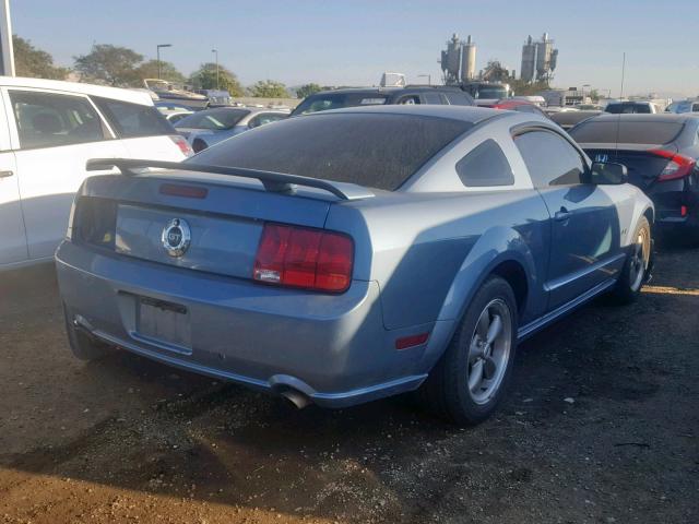 1ZVHT82H965168157 - 2006 FORD MUSTANG GT BLUE photo 4