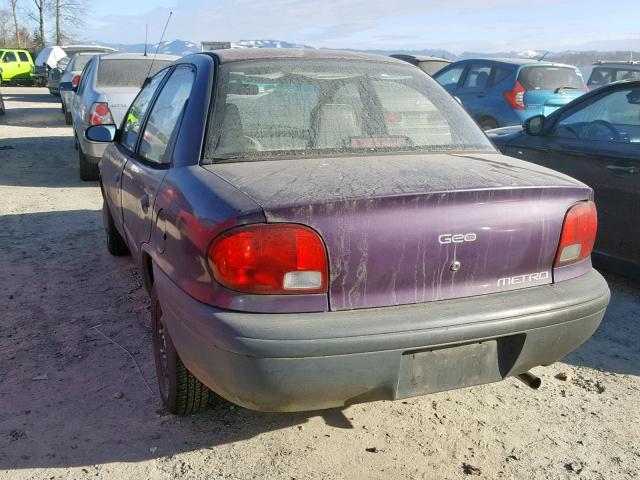 2C1MR5299S6721098 - 1995 GEO METRO BASE BLUE photo 3