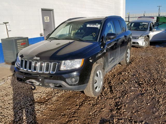 1C4NJDBB0CD554628 - 2012 JEEP COMPASS SP BLACK photo 2