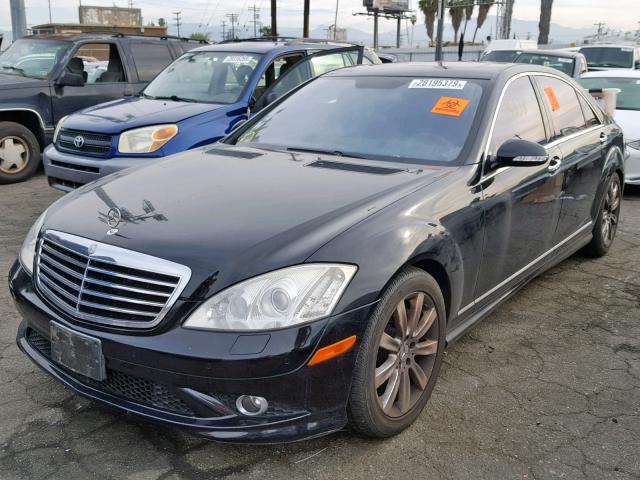 WDDNG71X07A111583 - 2007 MERCEDES-BENZ S 550 BLACK photo 2