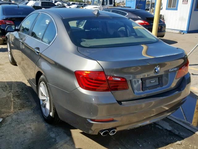 WBA5A5C53ED510461 - 2014 BMW 528 I GRAY photo 3