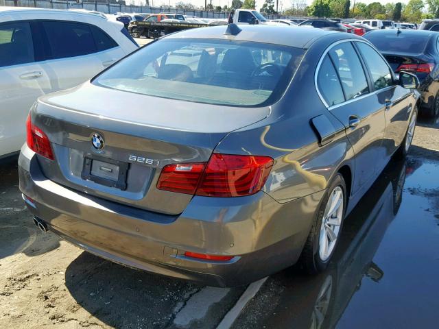 WBA5A5C53ED510461 - 2014 BMW 528 I GRAY photo 4