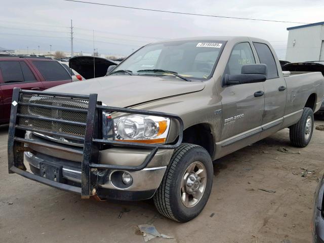 1D7KS28D86J199636 - 2006 DODGE RAM 2500 S GOLD photo 2