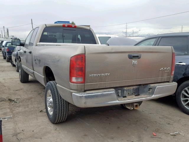 1D7KS28D86J199636 - 2006 DODGE RAM 2500 S GOLD photo 3