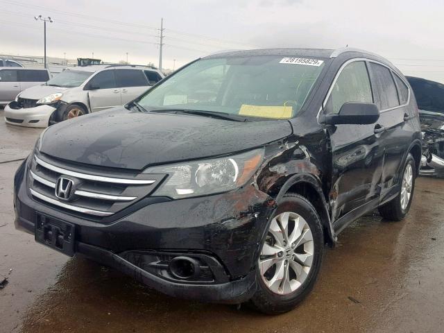 JHLRM4H79CC011038 - 2012 HONDA CR-V EXL BLACK photo 2