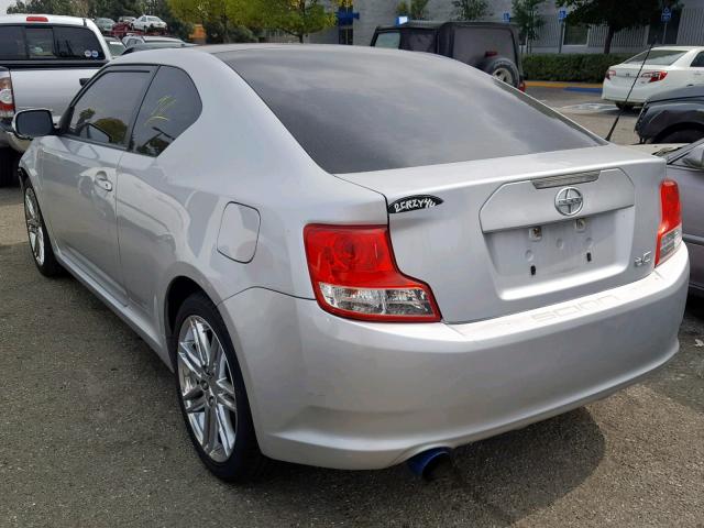 JTKJF5C72B3016915 - 2011 TOYOTA SCION TC SILVER photo 3