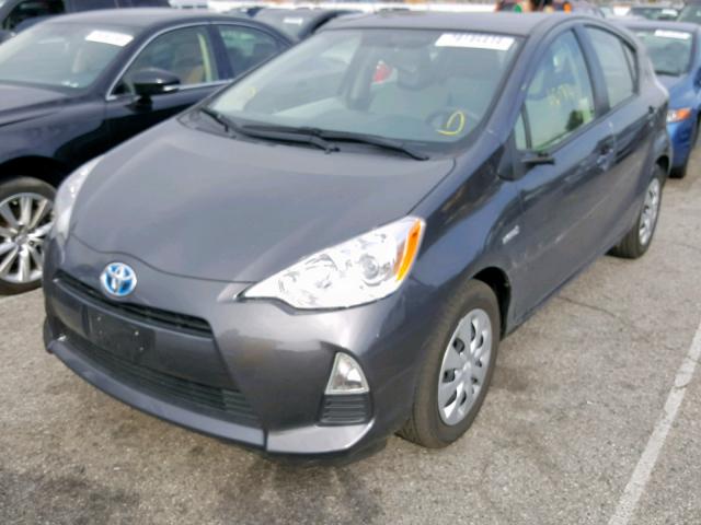 JTDKDTB36E1084817 - 2014 TOYOTA PRIUS C GRAY photo 2