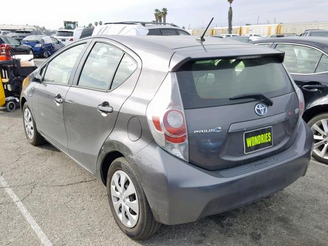 JTDKDTB36E1084817 - 2014 TOYOTA PRIUS C GRAY photo 3