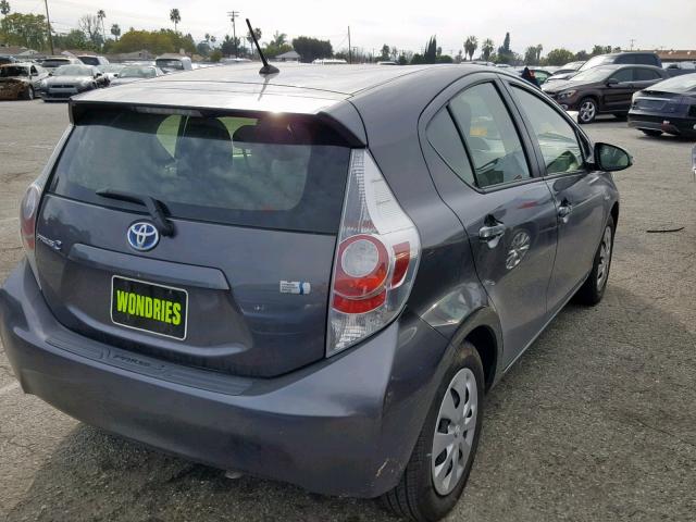 JTDKDTB36E1084817 - 2014 TOYOTA PRIUS C GRAY photo 4