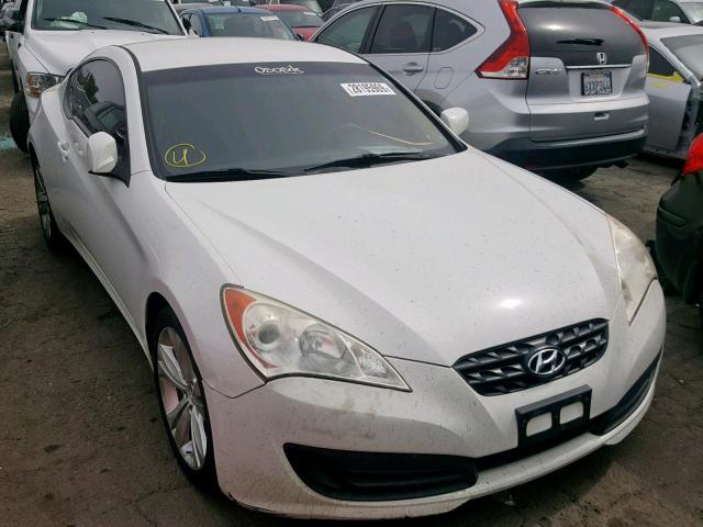 KMHHT6KD8AU013887 - 2010 HYUNDAI GENESIS CO WHITE photo 1